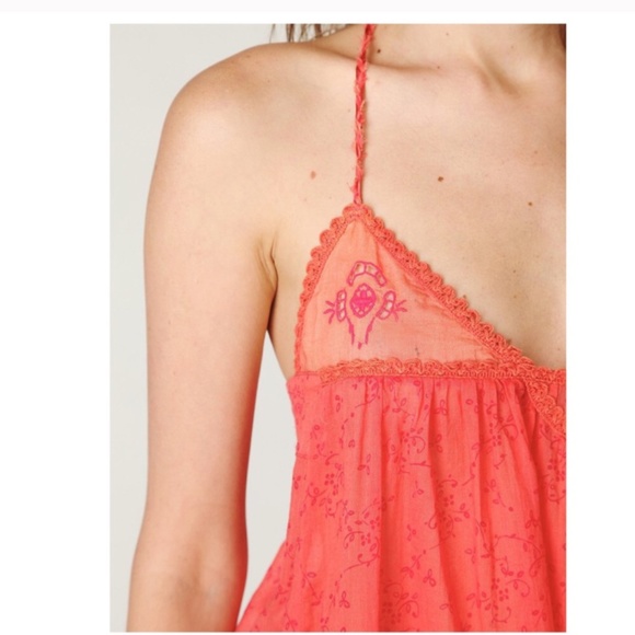 NWT FREE PEOPLE NEW ROMANTICS BRAND BOHO TANK TOP XS - Picture 5 of 13